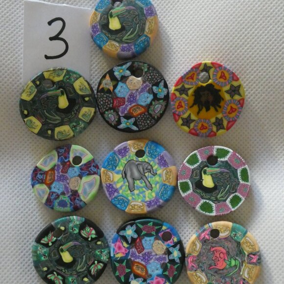 Hold For Beadgleaner FIMO Clay Pendants Assorted Designs Pack of 100 - Picture 9 of 10